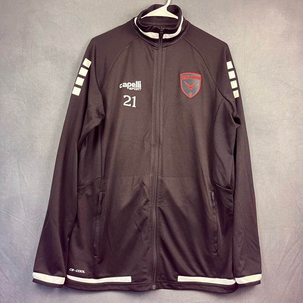 Capelli Sport Jacket Vegas United CS Cool Mens XL Performance Full Zip Mock Neck